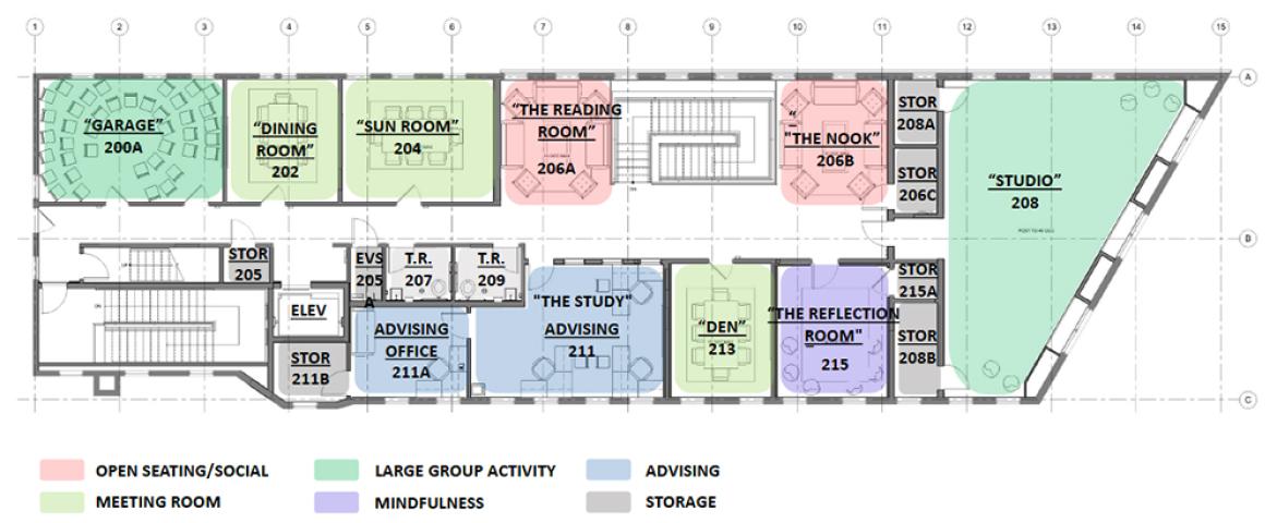 Second floor plan diagram